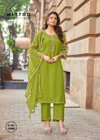 Rangmahal By Mittoo Viscose Thread Handwork Kurti With Bottom Dupatta Exporters In India
